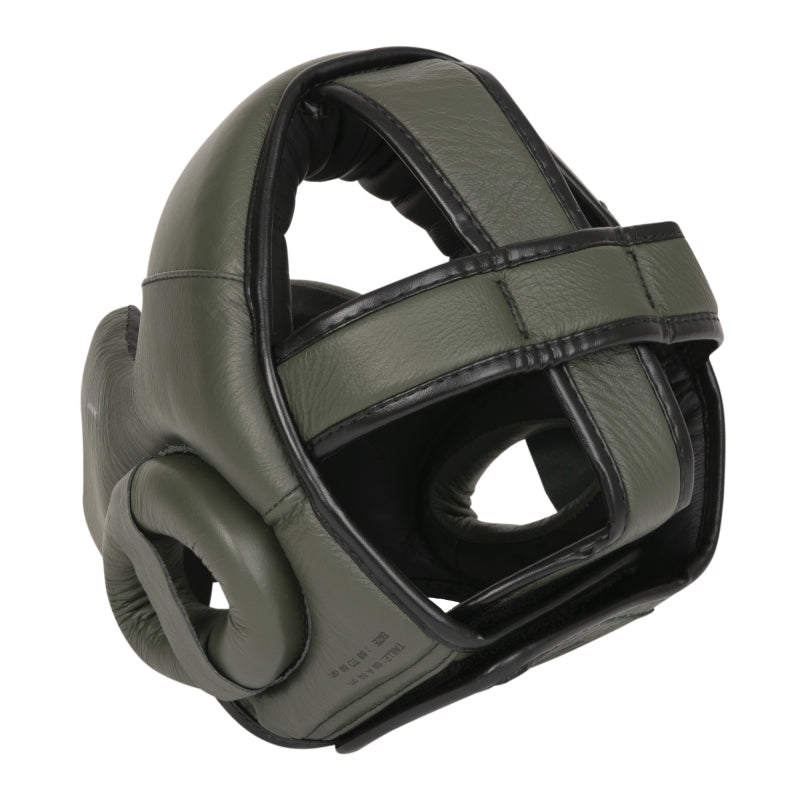 Casque integral ELION Paris / cuir top / kaki