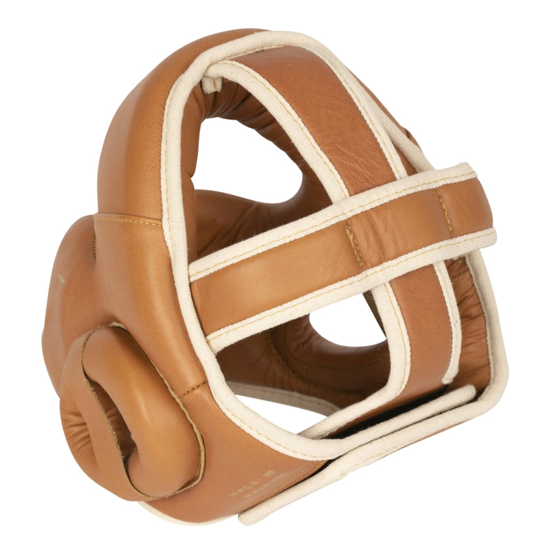 Casque integral ELION Paris / cuir top / marron