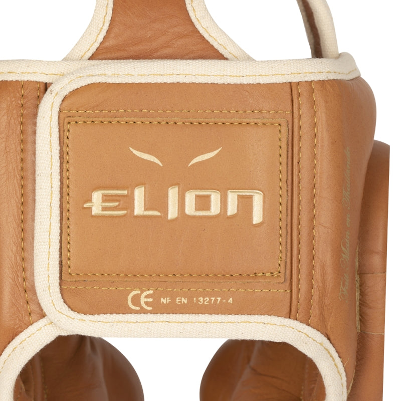 Casque integral ELION Paris / cuir top / marron