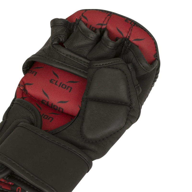 Gants Cuir MMA sparring ELION noir / rouge