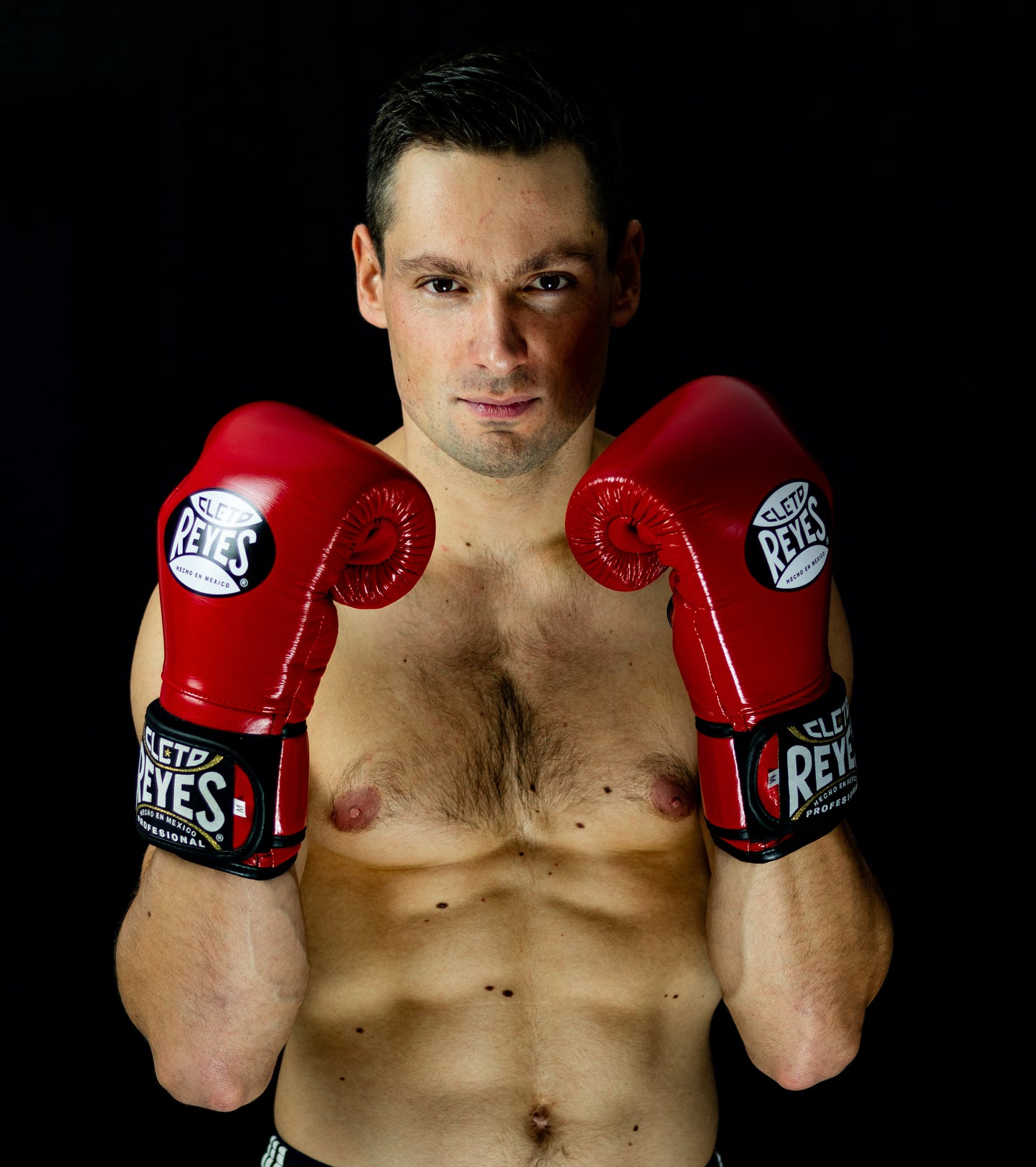 Gants d'entrainement CLETO REYES "REDESIGN" 100% cuir / rouge