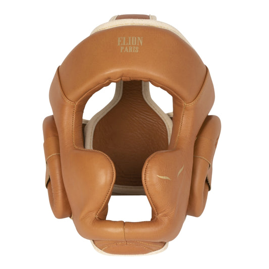 Casque integral ELION Paris / cuir top / marron