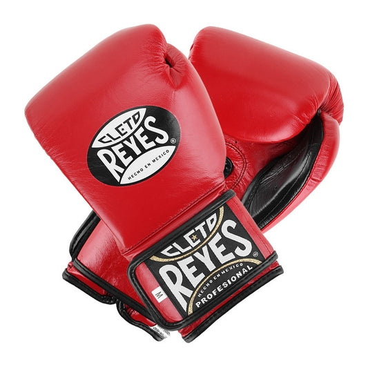 Gants d'entrainement CLETO REYES "REDESIGN" 100% cuir / rouge