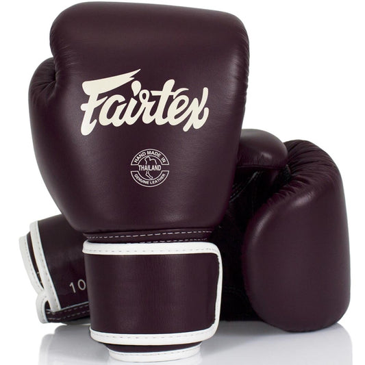 Gants d'entraînement FAIRTEX cuir top FXV16 / Maroon